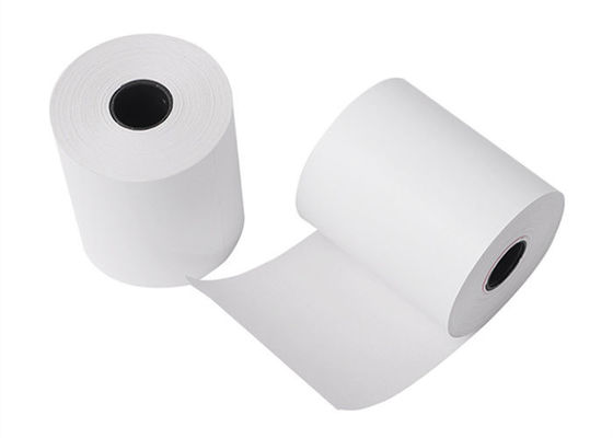 2 1/4&quot; X 50' o núcleo plástico feito sob encomenda 70gsm imprimiram o papel térmico Rolls
